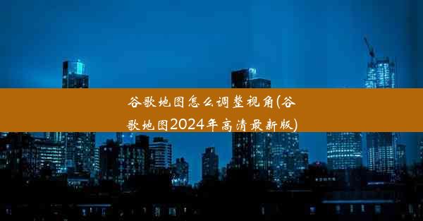 谷歌地图怎么调整视角(谷歌地图2024年高清最新版)