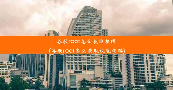 谷歌root怎么获取权限(谷歌root怎么获取权限密码)