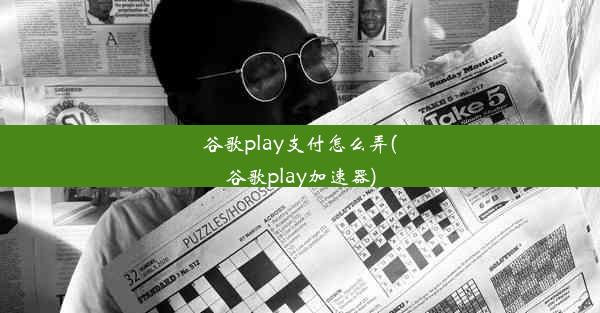 谷歌play支付怎么弄(谷歌play加速器)