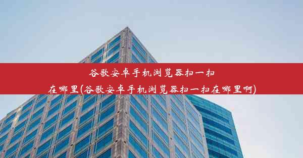 谷歌安卓手机浏览器扫一扫在哪里(谷歌安卓手机浏览器扫一扫在哪里啊)