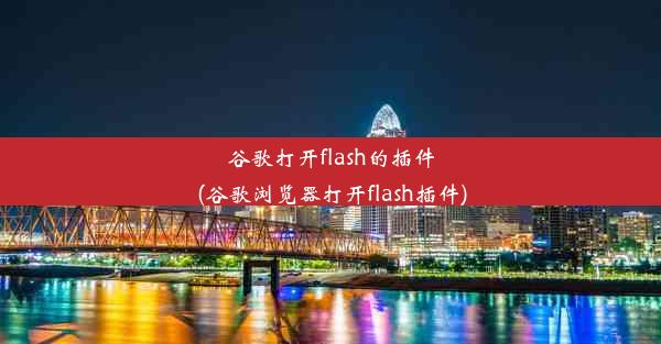 谷歌打开flash的插件(谷歌浏览器打开flash插件)