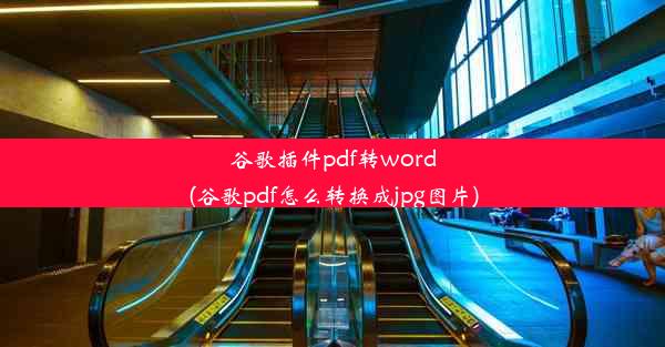 谷歌插件pdf转word(谷歌pdf怎么转换成jpg图片)