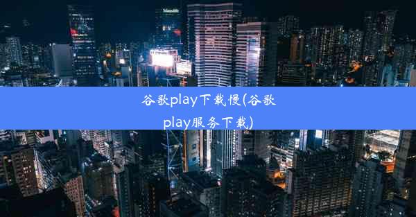 谷歌play下载慢(谷歌play服务下载)