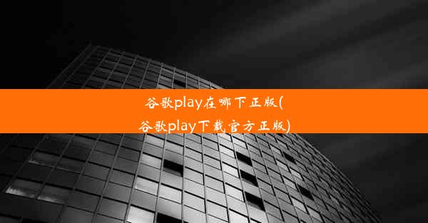 谷歌play在哪下正版(谷歌play下载官方正版)