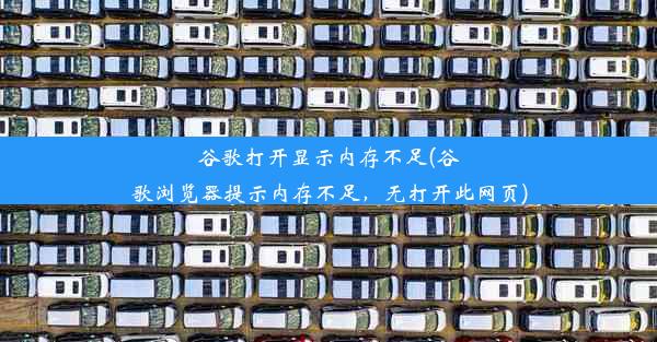 谷歌打开显示内存不足(谷歌浏览器提示内存不足，无打开此网页)