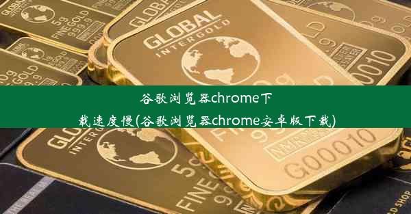 谷歌浏览器chrome下载速度慢(谷歌浏览器chrome安卓版下载)