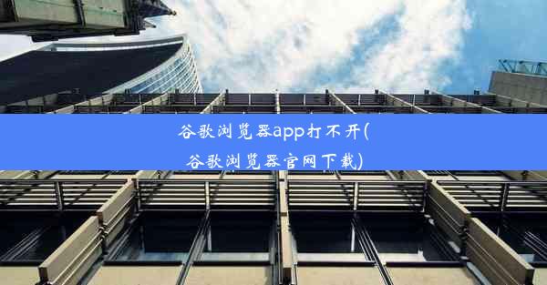 谷歌浏览器app打不开(谷歌浏览器官网下载)