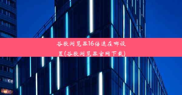 谷歌浏览器16倍速在哪设置(谷歌浏览器官网下载)