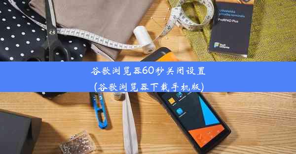 谷歌浏览器60秒关闭设置(谷歌浏览器下载手机版)