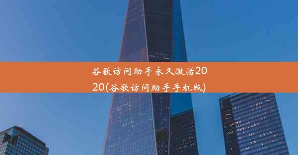 谷歌访问助手永久激活2020(谷歌访问助手手机版)