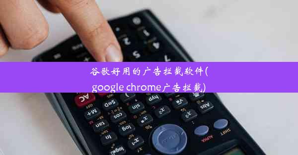 谷歌好用的广告拦截软件(google chrome广告拦截)