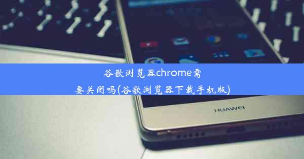 谷歌浏览器chrome需要关闭吗(谷歌浏览器下载手机版)