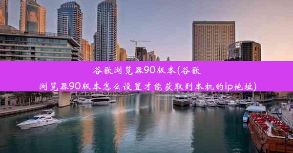 谷歌浏览器90版本(谷歌浏览器90版本怎么设置才能获取到本机的ip地址)