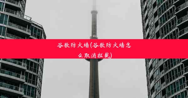 谷歌防火墙(谷歌防火墙怎么取消拦截)