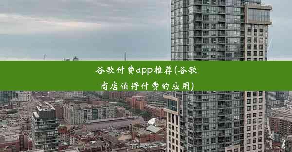 谷歌付费app推荐(谷歌商店值得付费的应用)