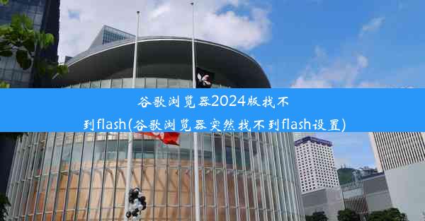 谷歌浏览器2024版找不到flash(谷歌浏览器突然找不到flash设置)