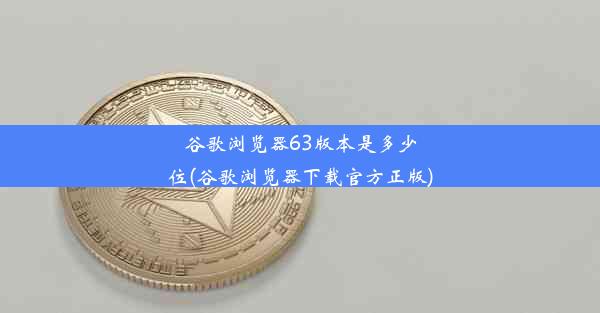 谷歌浏览器63版本是多少位(谷歌浏览器下载官方正版)