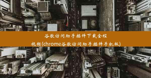 谷歌访问助手插件下载全程视频(chrome谷歌访问助手插件手机版)