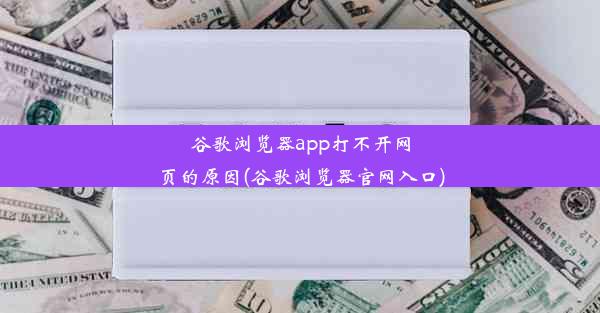 谷歌浏览器app打不开网页的原因(谷歌浏览器官网入口)