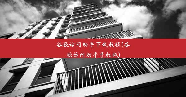 谷歌访问助手下载教程(谷歌访问助手手机版)