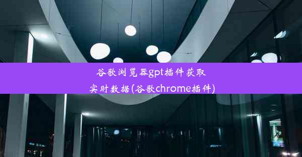 谷歌浏览器gpt插件获取实时数据(谷歌chrome插件)