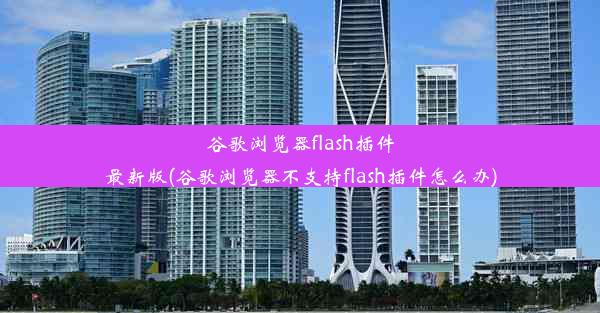 谷歌浏览器flash插件最新版(谷歌浏览器不支持flash插件怎么办)