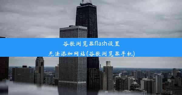 谷歌浏览器flash设置无法添加网站(谷歌浏览器手机)