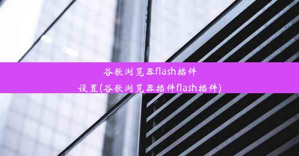 谷歌浏览器flash插件设置(谷歌浏览器插件flash插件)