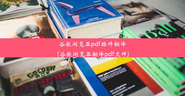 谷歌浏览器pdf插件翻译(谷歌浏览器翻译pdf文件)