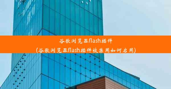 谷歌浏览器flash插件(谷歌浏览器flash插件被禁用如何启用)