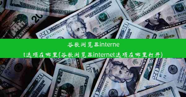 谷歌浏览器internet选项在哪里(谷歌浏览器internet选项在哪里打开)