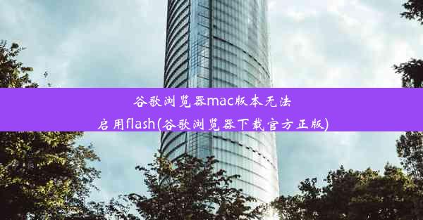 谷歌浏览器mac版本无法启用flash(谷歌浏览器下载官方正版)