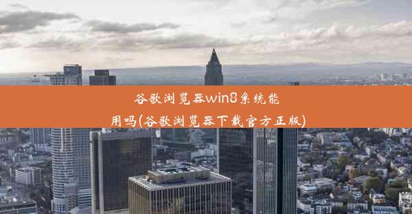 谷歌浏览器win8系统能用吗(谷歌浏览器下载官方正版)