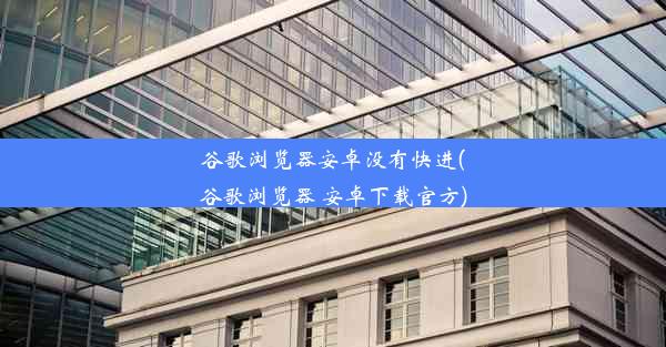 谷歌浏览器安卓没有快进(谷歌浏览器 安卓下载官方)