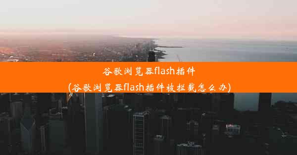 谷歌浏览器flash插件(谷歌浏览器flash插件被拦截怎么办)