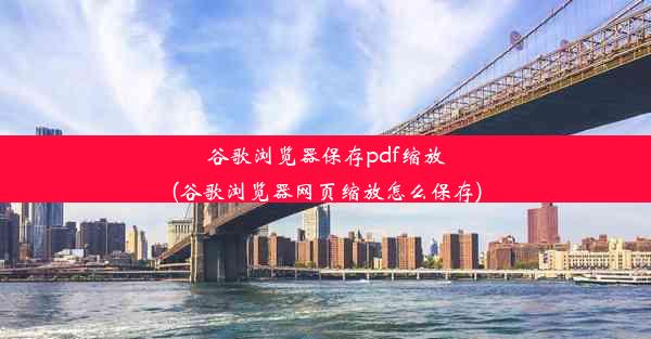 谷歌浏览器保存pdf缩放(谷歌浏览器网页缩放怎么保存)