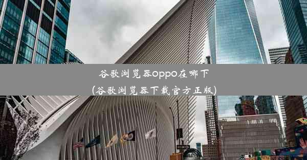 谷歌浏览器oppo在哪下(谷歌浏览器下载官方正版)