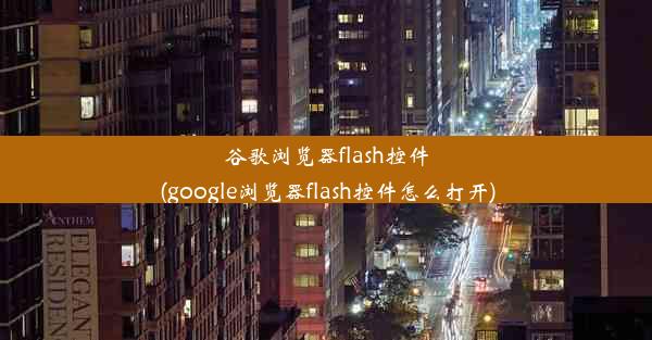 谷歌浏览器flash控件(google浏览器flash控件怎么打开)