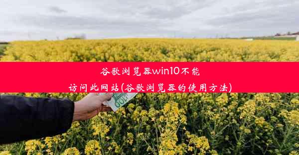 谷歌浏览器win10不能访问此网站(谷歌浏览器的使用方法)