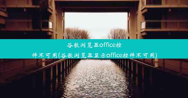 谷歌浏览器office控件不可用(谷歌浏览器显示office控件不可用)