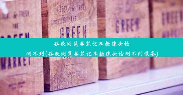 谷歌浏览器笔记本摄像头检测不到(谷歌浏览器笔记本摄像头检测不到设备)