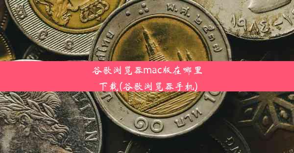 谷歌浏览器mac版在哪里下载(谷歌浏览器手机)