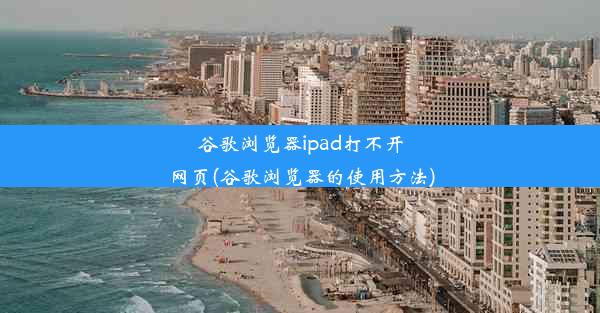 谷歌浏览器ipad打不开网页(谷歌浏览器的使用方法)