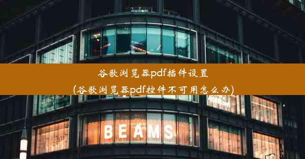 谷歌浏览器pdf插件设置(谷歌浏览器pdf控件不可用怎么办)