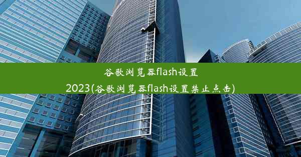 谷歌浏览器flash设置2023(谷歌浏览器flash设置禁止点击)