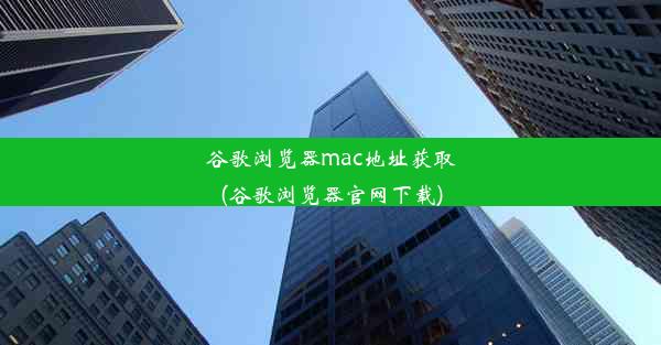 谷歌浏览器mac地址获取(谷歌浏览器官网下载)