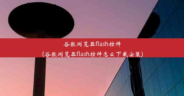 谷歌浏览器flash控件(谷歌浏览器flash控件怎么下载安装)