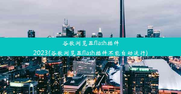 谷歌浏览器flash插件2023(谷歌浏览器flash插件不能自动运行)