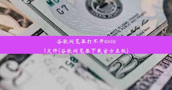 谷歌浏览器打不开excel文件(谷歌浏览器下载官方正版)