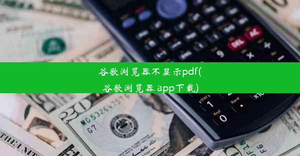 谷歌浏览器不显示pdf(谷歌浏览器 app下载)